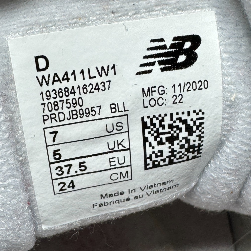 New Balance‎ 411 V1 WA411LW1 White Casual Shoes Sneakers Women's Size 7 - Picture 11 of 12